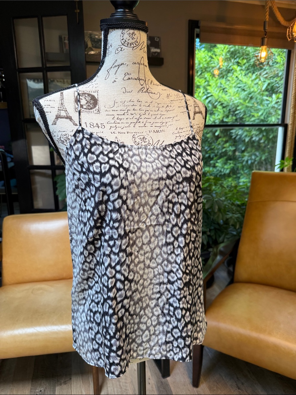 Equipment Silk Animal Print Cami